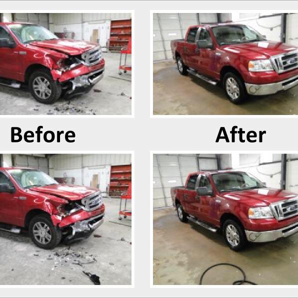 before and after auto collision repair in Brampton